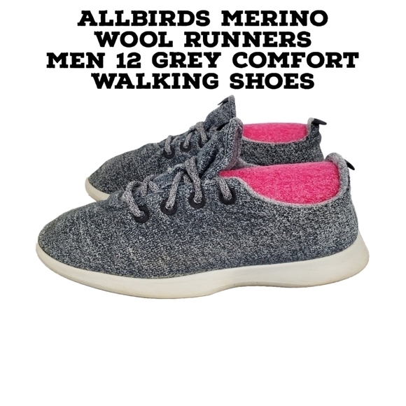 Allbirds Merino Wool Runners Men 12 Grey Comfort Walking Shoes - Picture 1 of 9